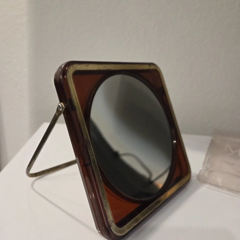 Vintage 1984 Goody 2-Sided Mirror Stand Up Vanity Magnifying/Regular Hong Kong